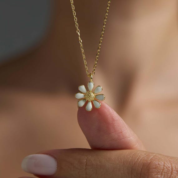 ネックレス・ペンダント Monday Edition _ Glitter Daisy necklace Glitter Daisy necklace - MONDAY EDITION