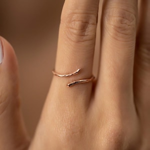 Minimalist Ivy Ring, 925 Silver Handmade Jewelry Ring, Summer Jewelry, Branch Tree Ring, Dainty Ring, Best Friend Birthday Gift for Her