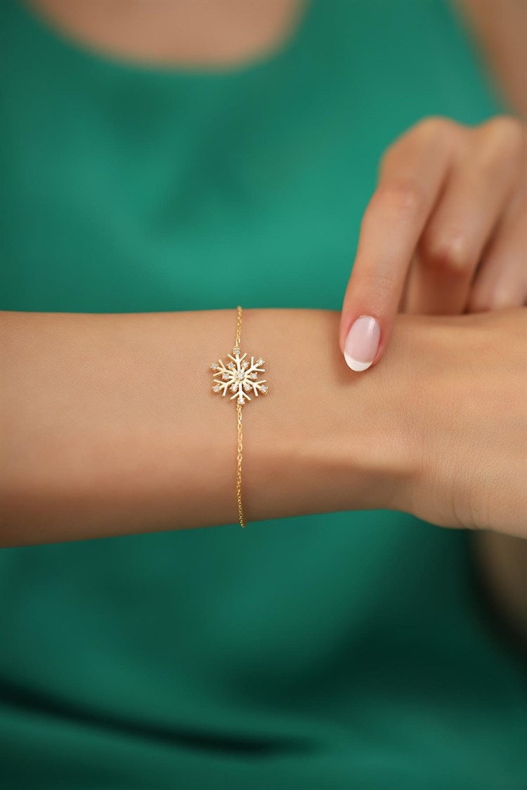 collectsound Womens Xmas Santa Claus Deer Snowflake Snowmen Bracelet Jewelry Silver 