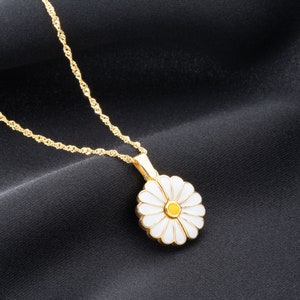 Collier personnalisé de nom de marguerite pour des femmes, , meilleur cadeau d'ami pour elle, R-U image 10