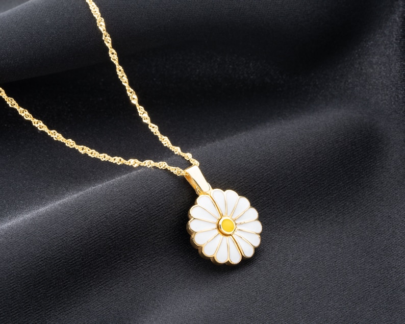 Gepersonaliseerde Daisy naam ketting voor vrouwen, aangepaste naam ketting, beste vriend cadeau voor haar afbeelding 10