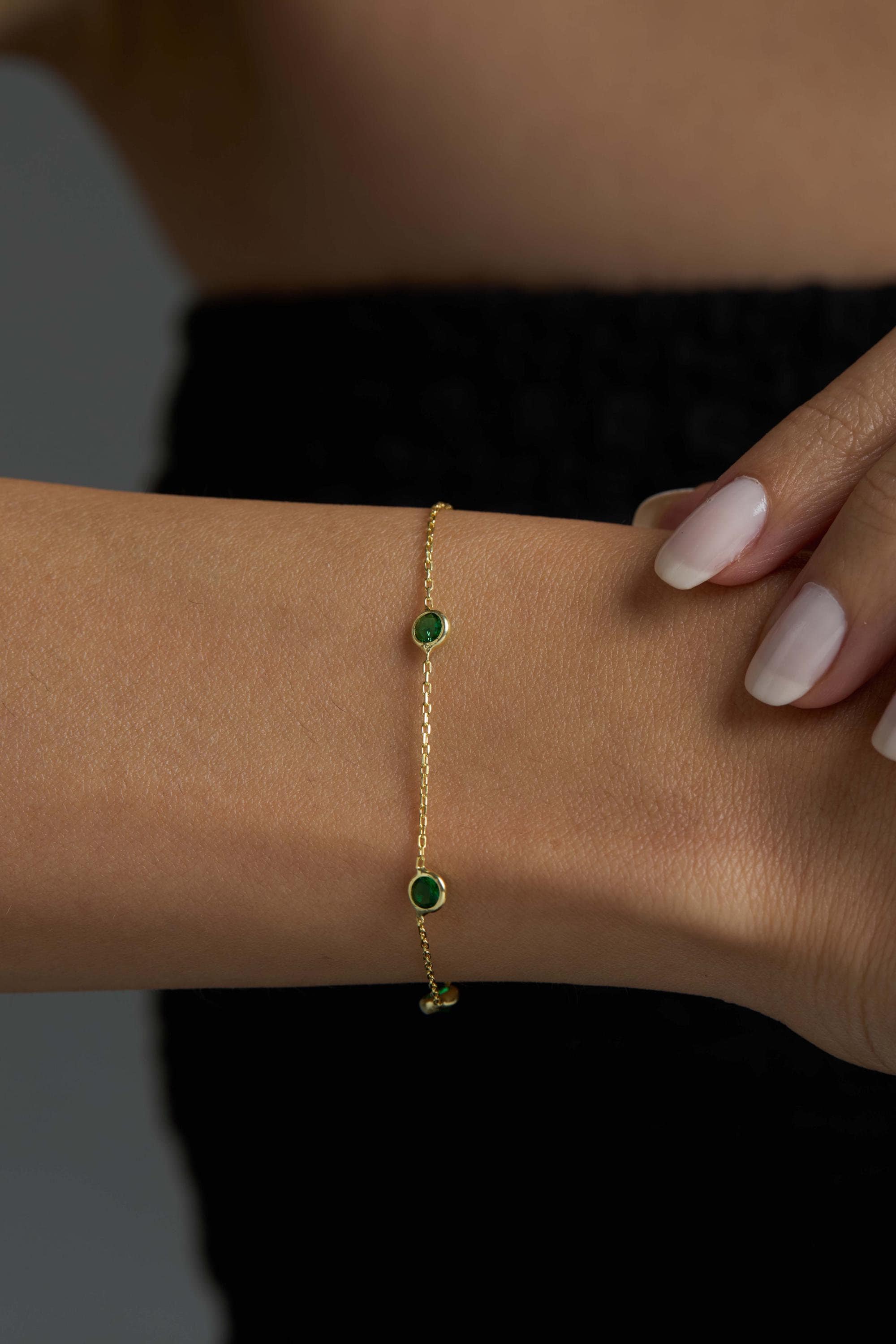 VINTAGE green stone ブレスレット VINTAGE stone ブレスレット green