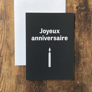 Carte de souhaits Joyeux anniversaire sans texte avec enveloppe, fête, voeux, vierge