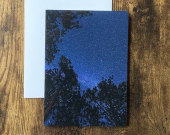 Carte de souhaits voie lactée sans texte avec enveloppe, fête, voeux, anniversaire, vierge