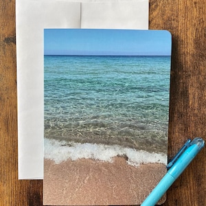 Carte de souhaits la mer sans texte avec enveloppe, carte de fête, carte de voeux, carte d'anniversaire