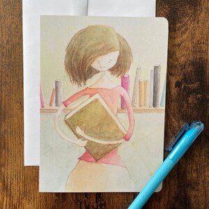 Carte de souhaits aquarelle sans texte avec enveloppe, carte de fête, carte de voeux, carte d'anniversaire