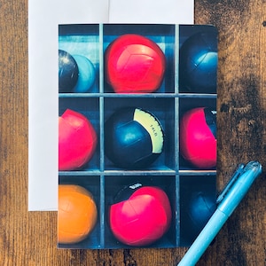 Carte de souhaits ballons sans texte avec enveloppe, carte de fête, carte de voeux, carte d'anniversaire