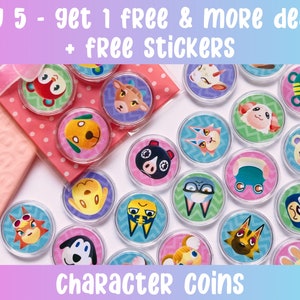 AC Villager and Character Coins All characters Bundles buy 5 get 1 free. zdjęcie 2