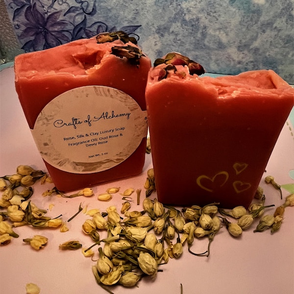 Rose and Moroccan Red Clay Soap