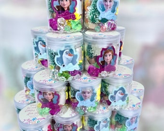 Frozen Inspired Play Dough Jars