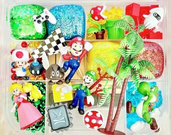 Mario Brothers Inspired Play Dough Kit With Personalization