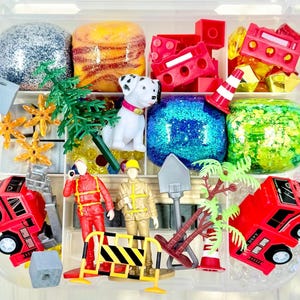 Firefighter Play Dough Kit, Firetruck Play Dough Kit