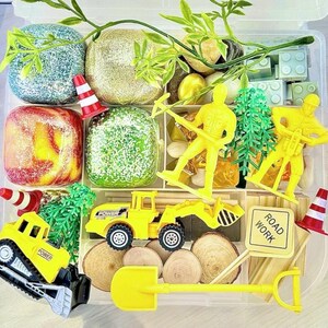 Construction Play Dough Kit With Personalization