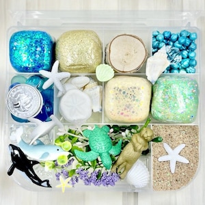Ocean Life Play Dough And Magic Sand Kit