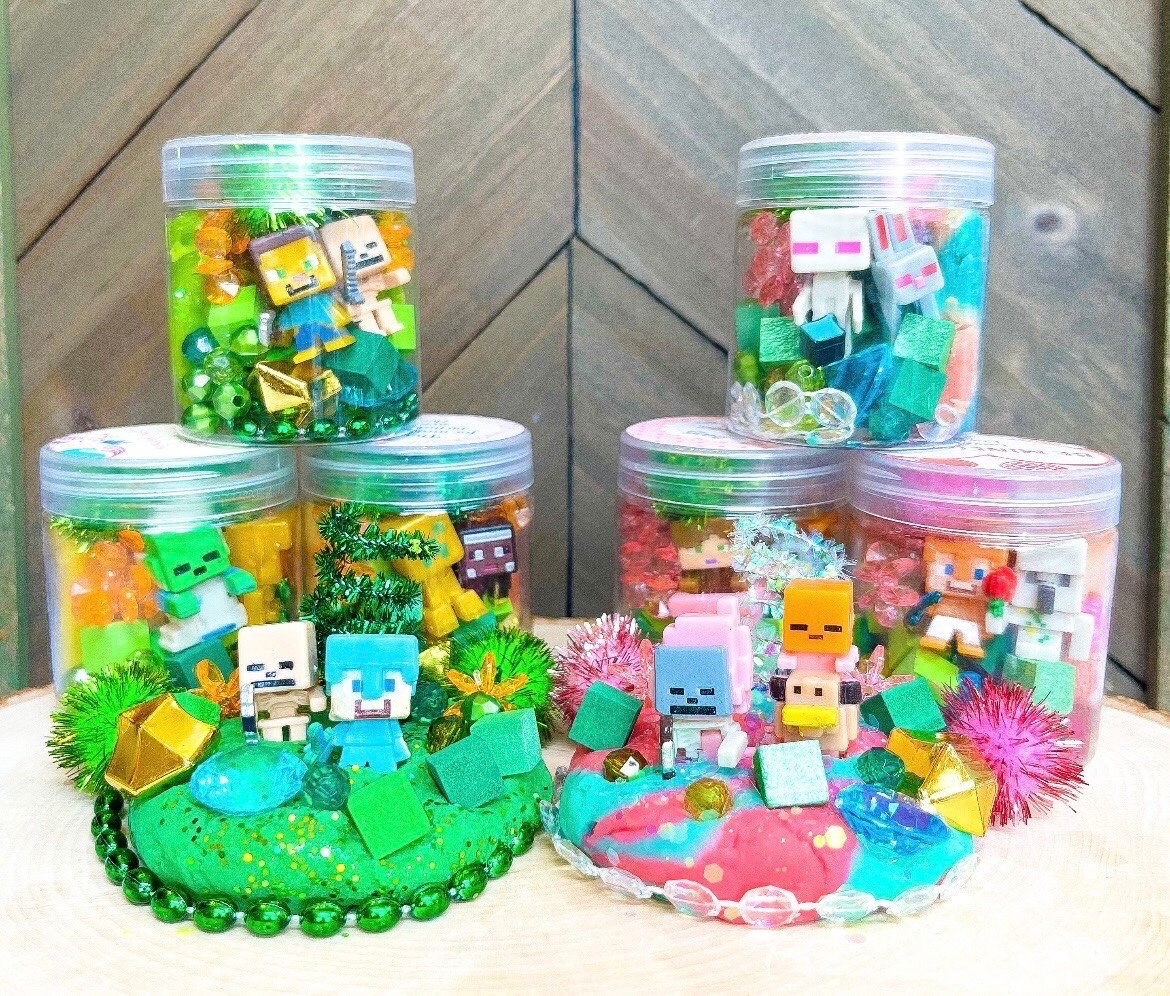 Minecraft Play Dough Jars