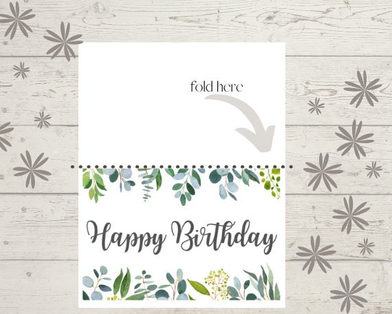 PRINTABLE Happy Birthday Card - Etsy