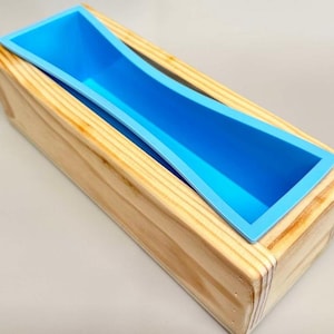 Wood Soap Mold with Silicone Liner, soap mold,