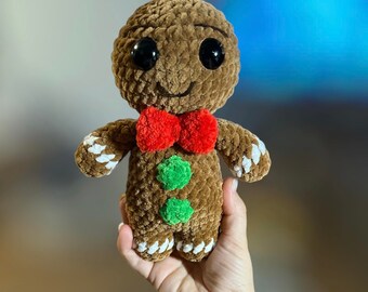 Gingerbread Man, Crochet Pattern, PDF, Digital, Download, Christmas Pattern, Gingerbread,