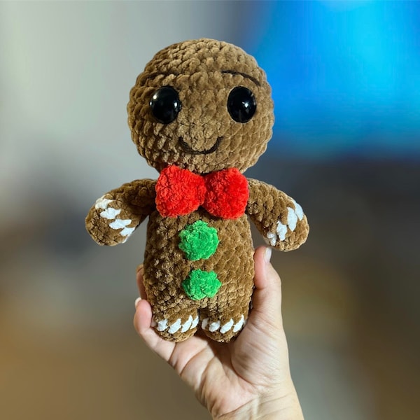 Gingerbread Man, Crochet Pattern, PDF, Digital, Download, Christmas Pattern, Gingerbread,