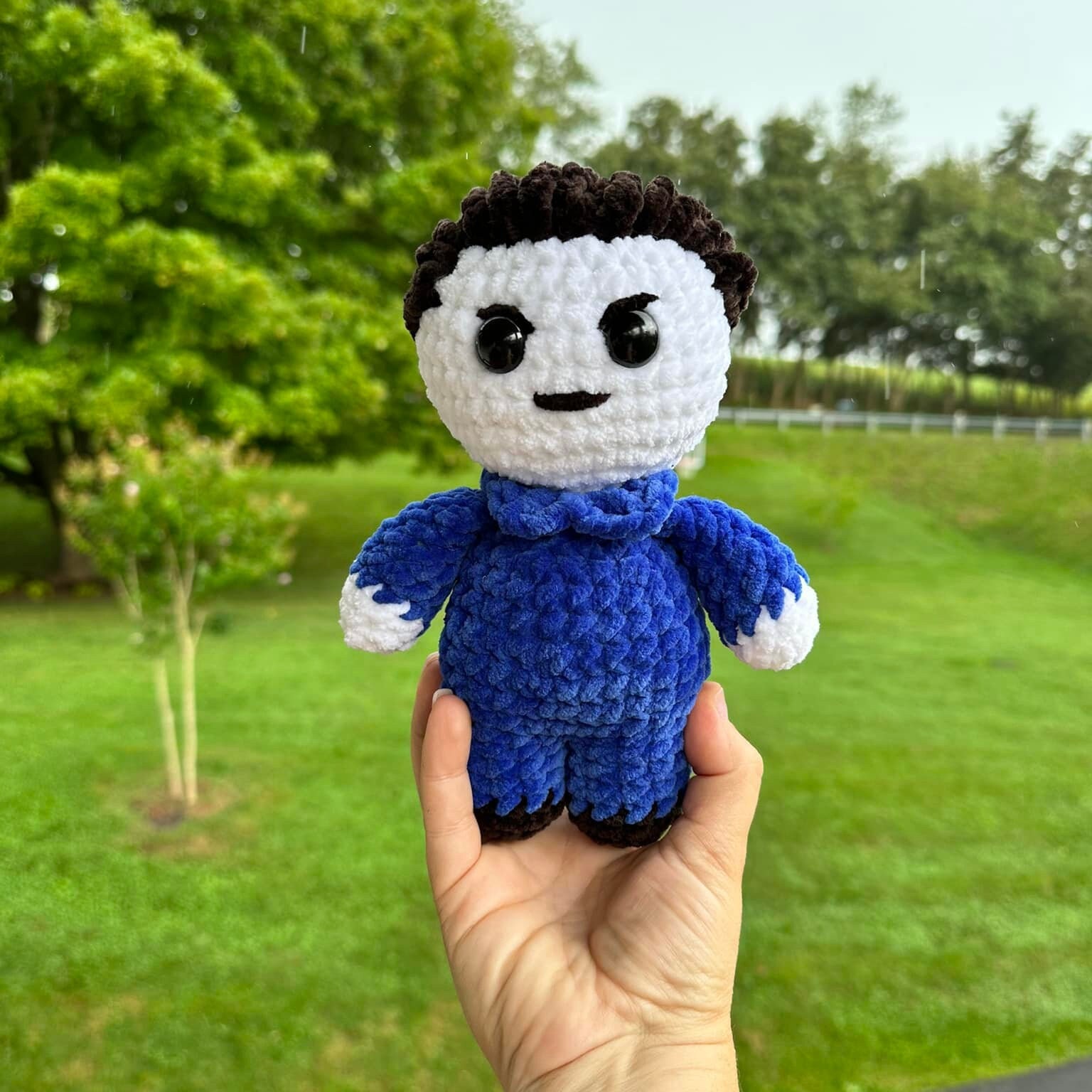 29 Michael Myers Crochet Patterns for Halloween Decor, Gifts, and Horror-Fan Keepsakes 17 Baby Michael No-Sew Crochet Pattern
