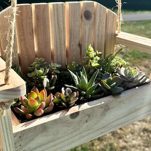 Veranda Schaukel Planter, Mini Pflanzer, Outdoor Pflanzer, Sukkulenten Pflanzer, Veranda Schaukel,