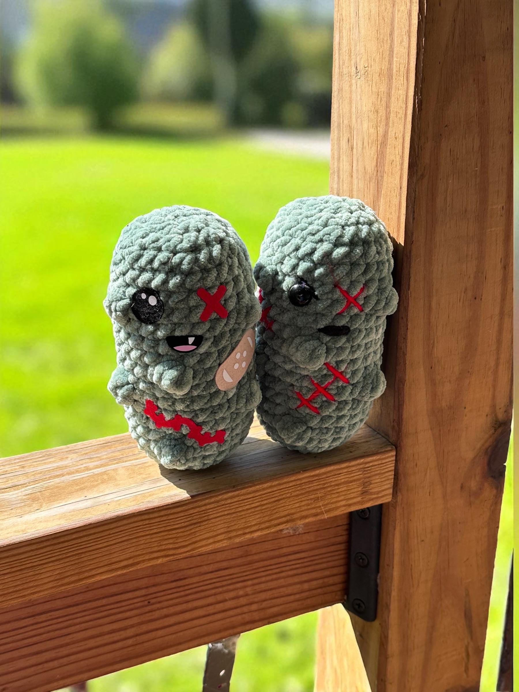 Zombie Pickle Crochet Pattern for Halloween