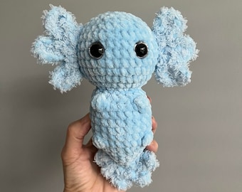Axel der Axolotl, Häkelanleitung, PDF, Digital, Download, Axolotl Pattern, Axolotl Häkelanleitung, kein Schnittmuster