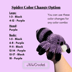 Spider, Crochet Pattern, PDF, Digital, Download, Low Sew Spider Pattern, image 4