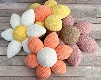 Flower Pillow, Crochet Pattern, PDF, Digital, Download, Crochet Flower Pillow, No Sew, 2 Petal Options,