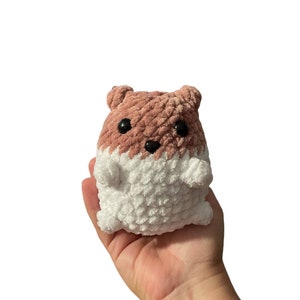 Rusty the Hamster, crochet pattern, hamster patter, pdf, digital download, no sew