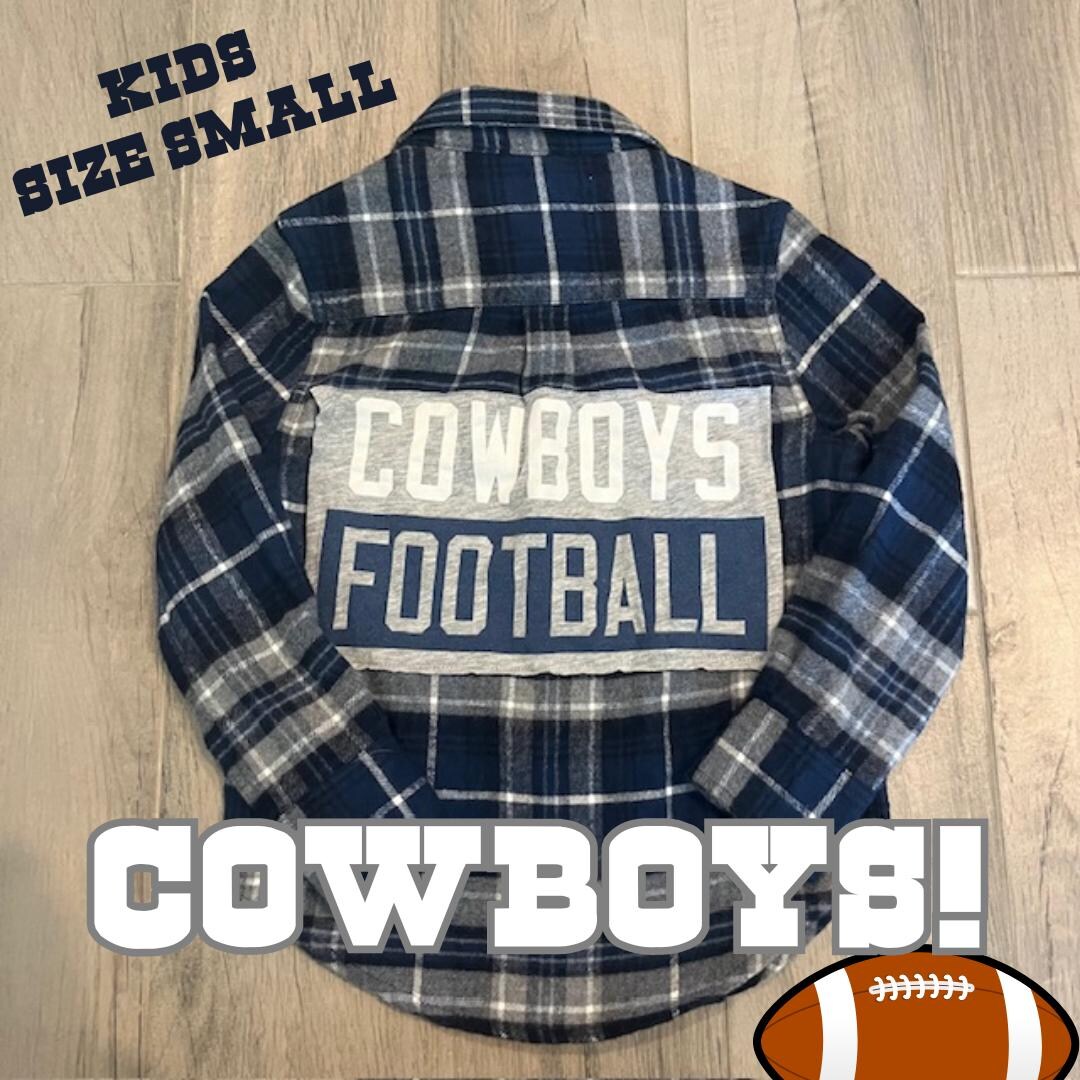 Kids Dallas Cowboys Long Sleeve Flannel Shirt – Warm, Trendy, and  Repurposed, Football Fan Gift, Dallas Sports, Layering Outfit, Kids Shirt 