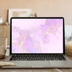 Pink and Purple Geode Desktop Wallpaper