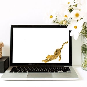 Minimalist Leopard Desktop Wallpaper
