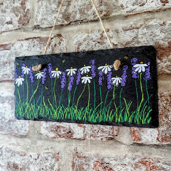 Busy bees in nature plaque