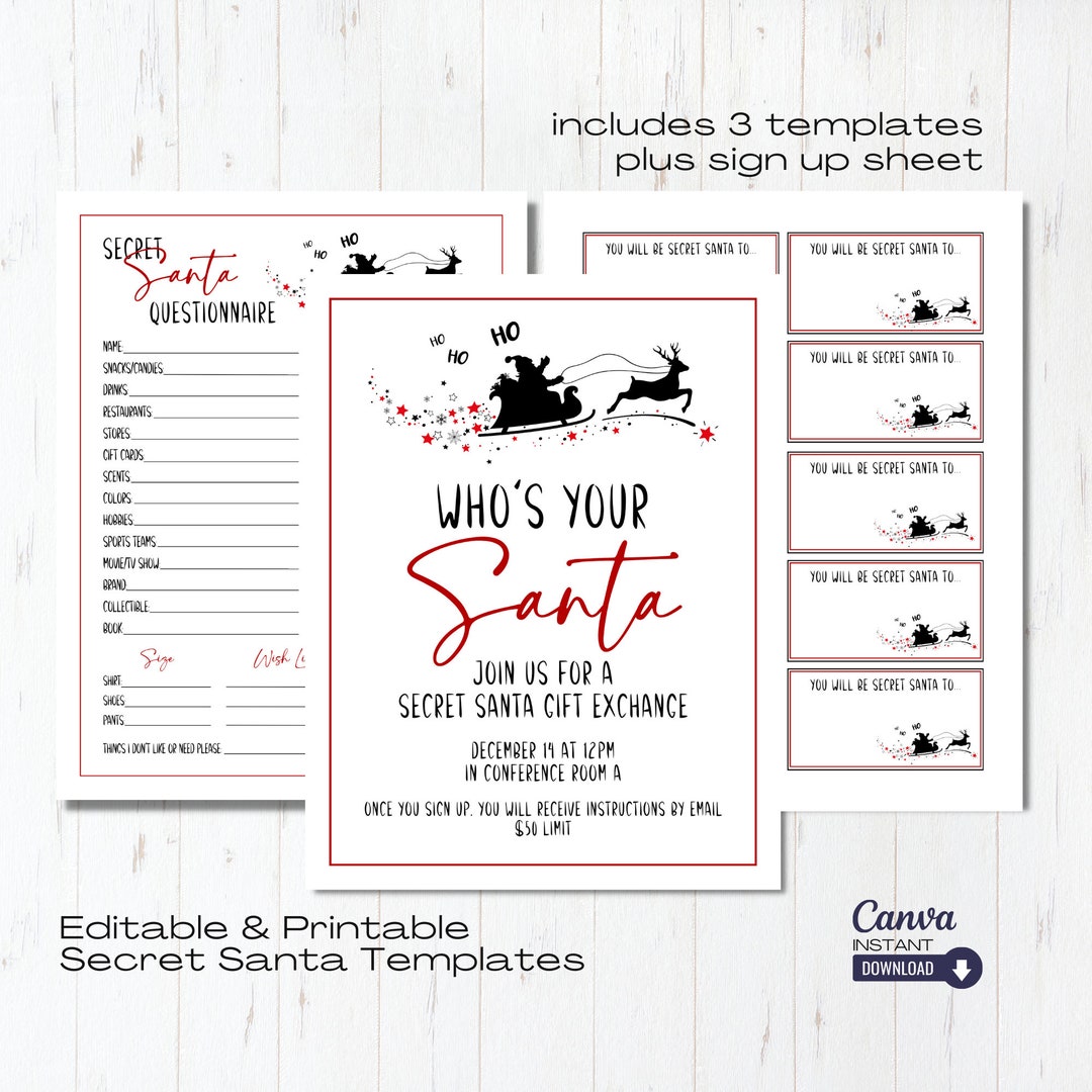 Editable Secret Santa Gift Exchange Templates Printable Christmas Gift editable-secret-santa-gift-exchange-templates-printable-christmas-gift