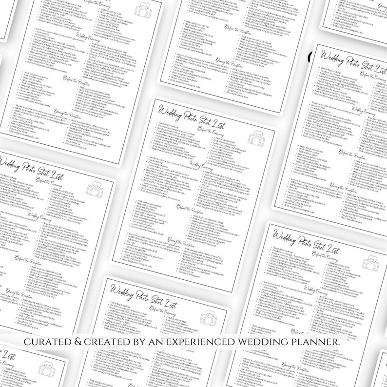 Editable Wedding Photography Checklist Template Printable Etsy Editable Wedding Photography Checklist Template Printable Etsy