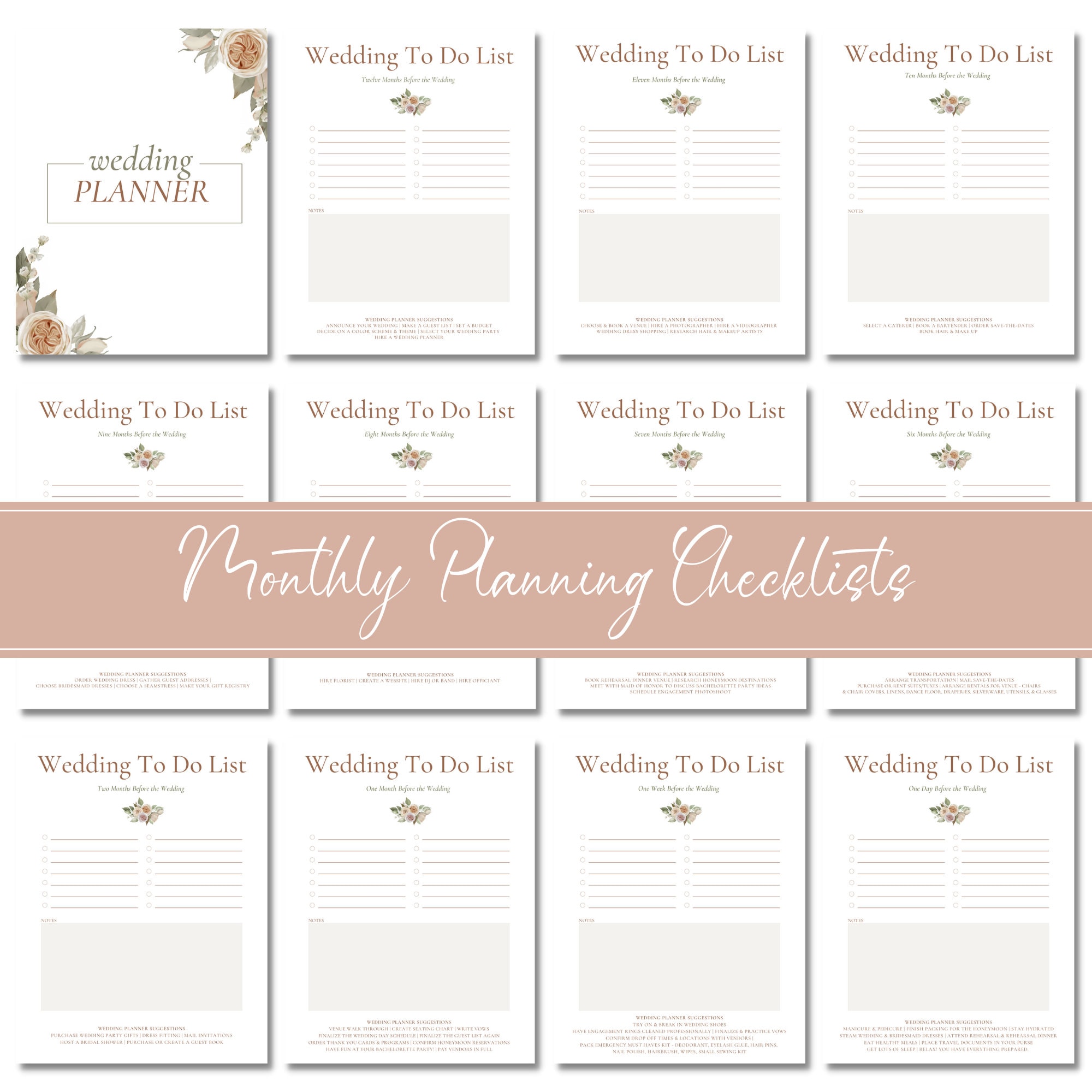 Editable Wedding Planner Template, Printable Wedding Planner Book ...