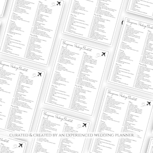 Editable Honeymoon Packing List Template, Printable Honeymoon Planner ...