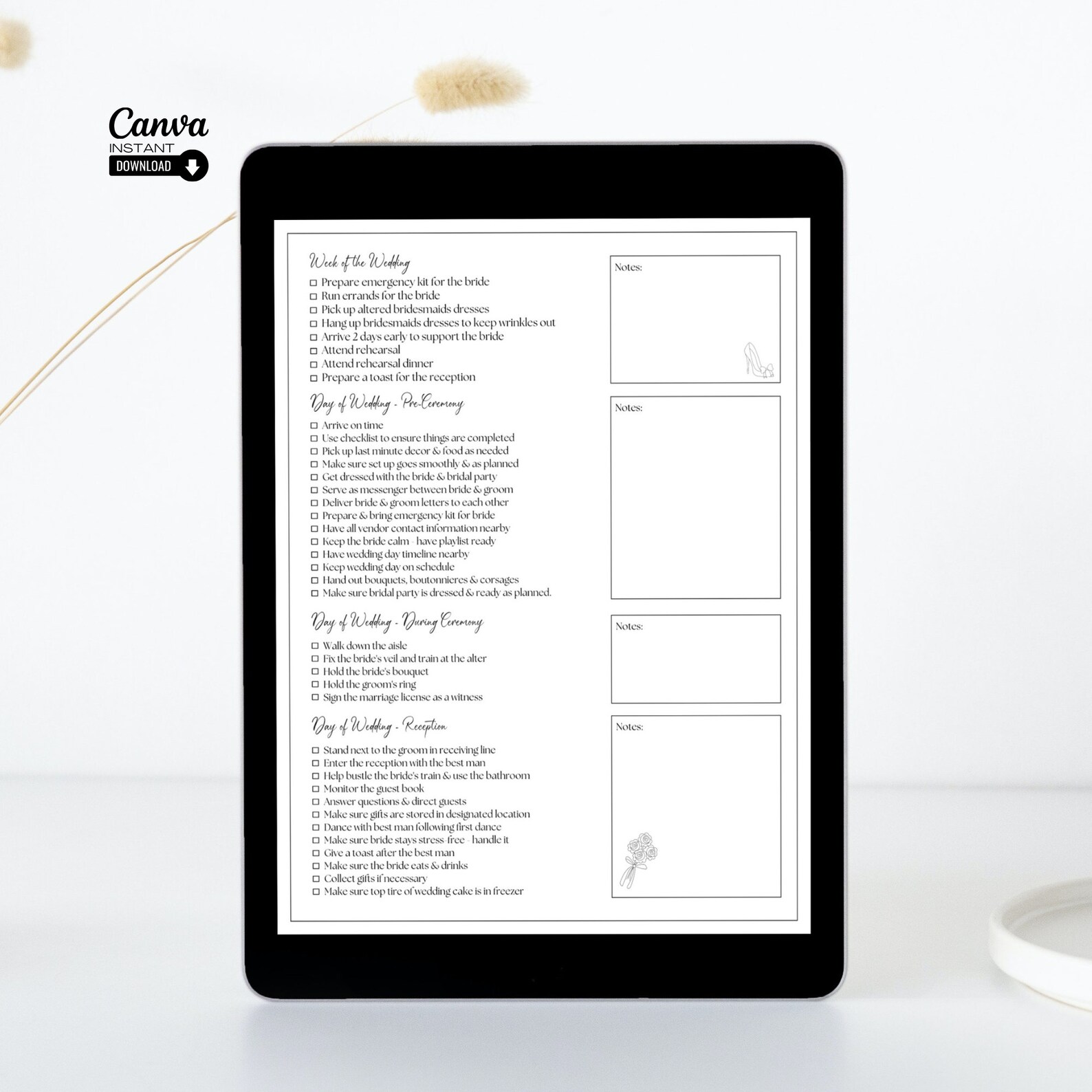 Editable Maid of Honor Checklist, Printable Maid of Honor Duties ...