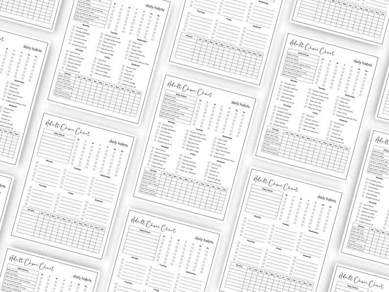 Editable Cleaning Checklist Planner Printable Daily and Etsy