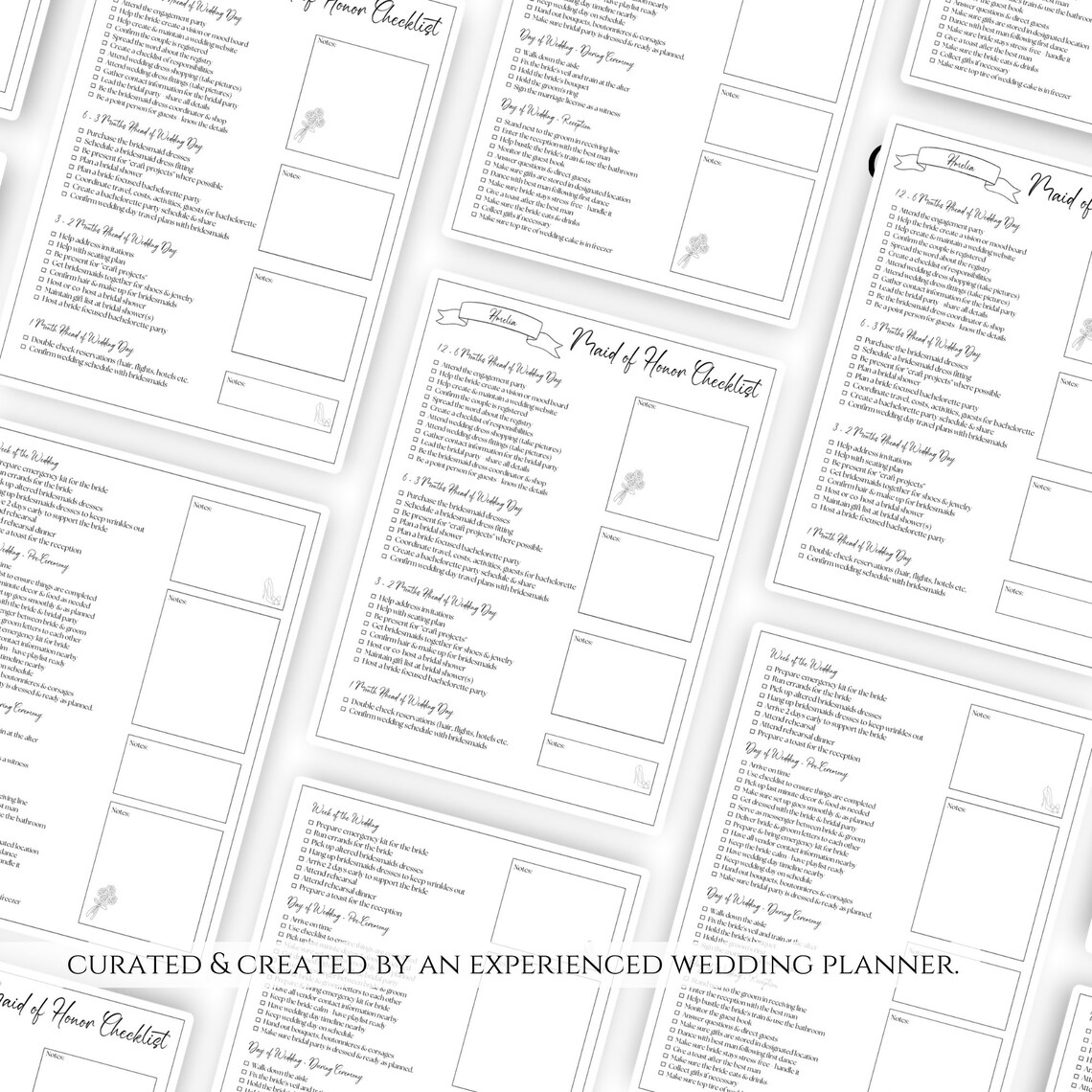 Editable Maid of Honor Checklist, Printable Maid of Honor Duties ...