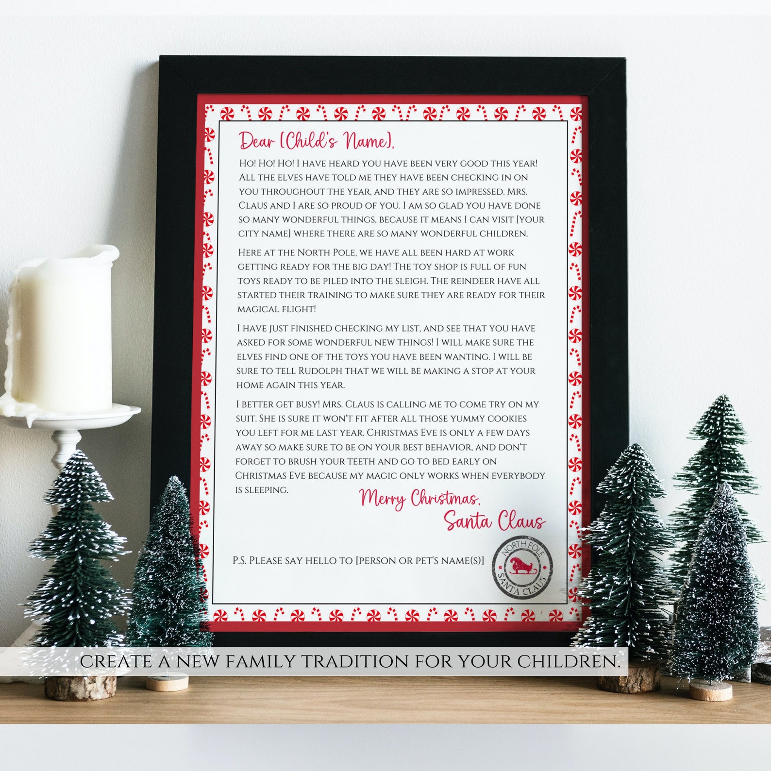 Editable Santa Letter Template Letter From Santa Template Printable Editable Santa Letter Template Letter From Santa Template Printable