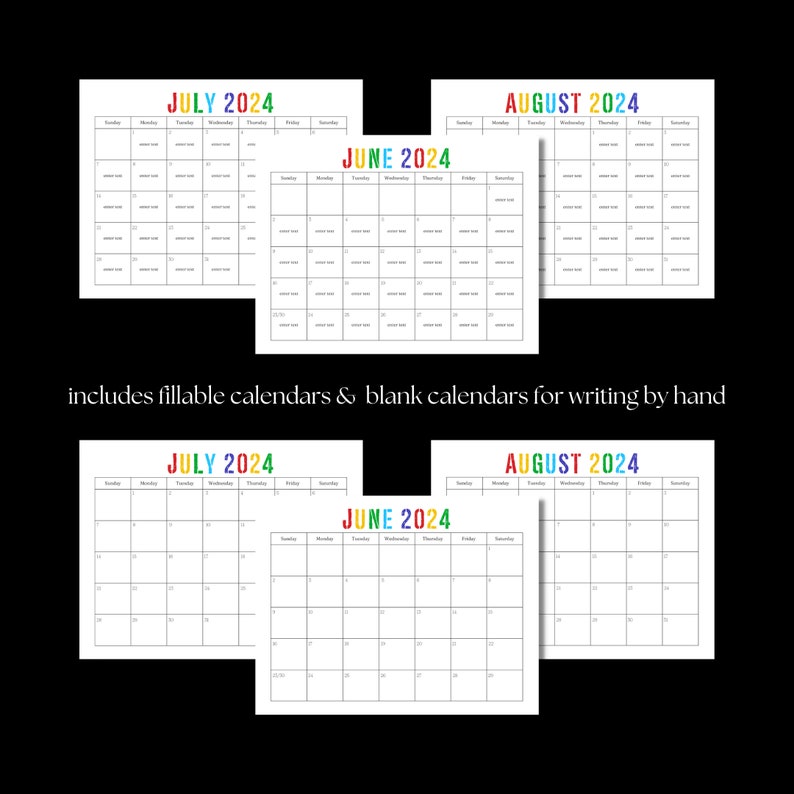 Editable Summer Planner, Printable Summer Organizer, Summer to Do List ...