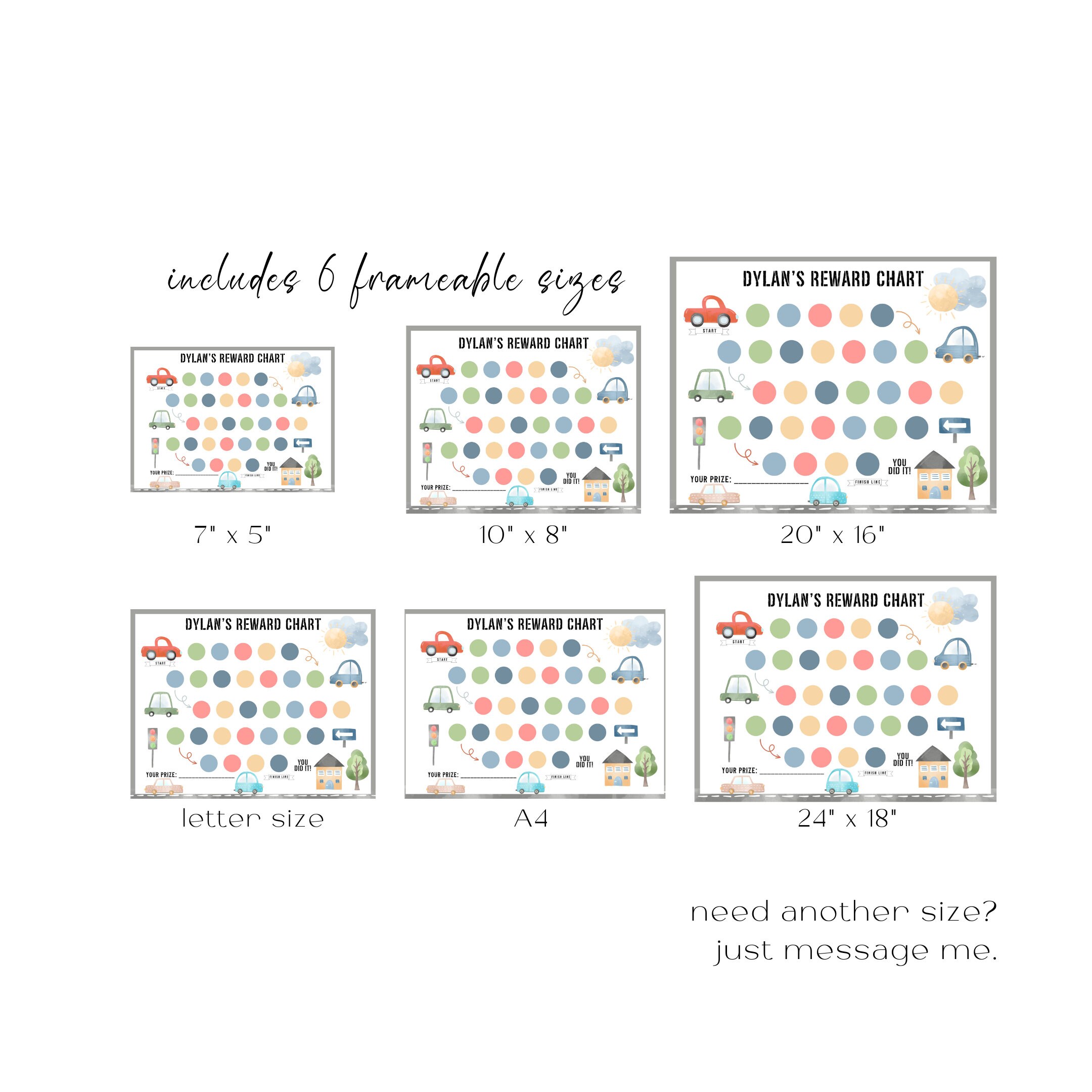 Editable Kids Reward Chart Printable Responsibility Chart - Etsy Canada
