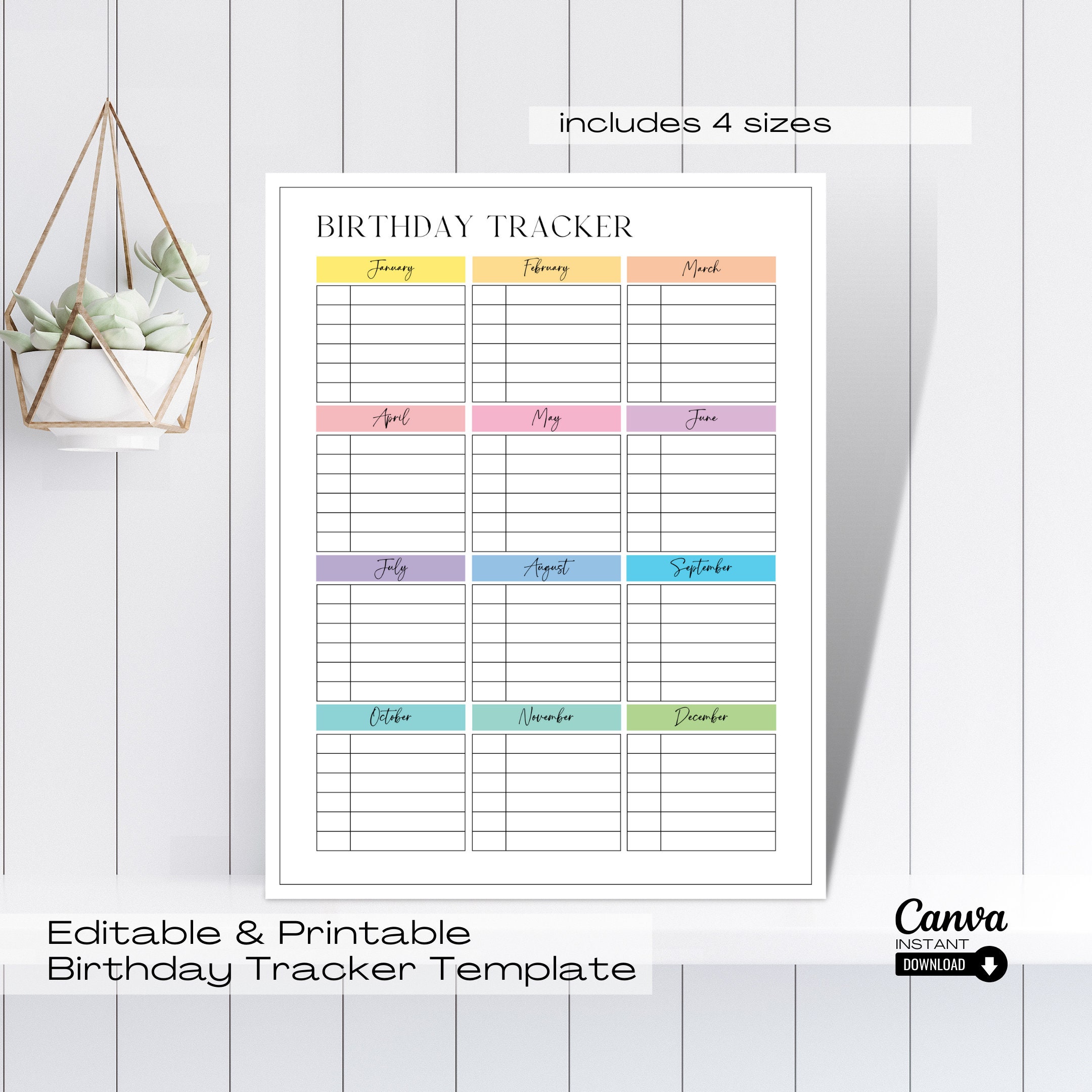 Editable Birthday Planner Template Printable Birthday Etsy Editable Birthday Planner Template Printable Birthday Etsy