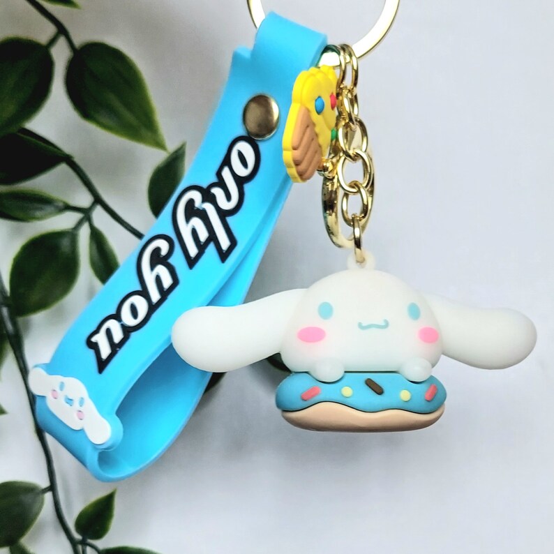Sanrio Cute Donut Keychain Cinnamonroll Hello Kitty Kuromi Etsy