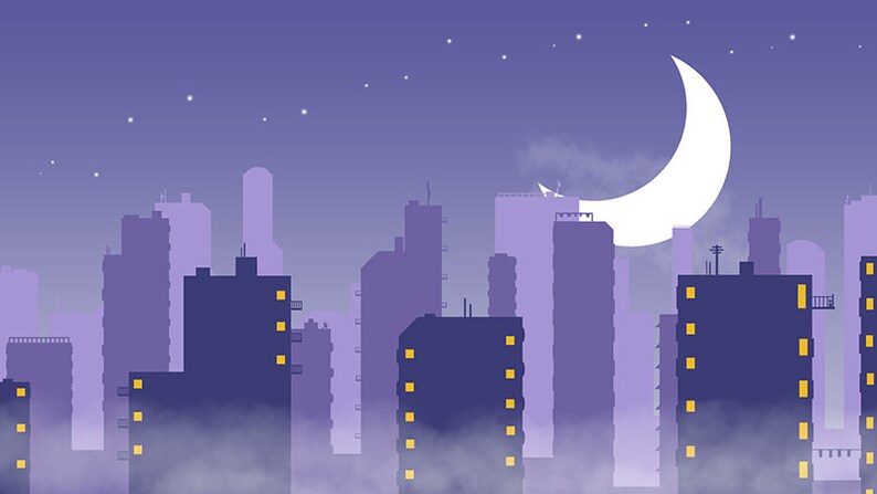 Lofi Tokyo Animated Twitch Screens City by Night Sailor | Etsy