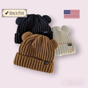 Winter warme zachte muts voor dames | Kat muts muts | Vrouwen Cat Ear Beanie Muts | Zachte warme binnenvoering | Cadeau voor haar | Cadeau voor verjaardag