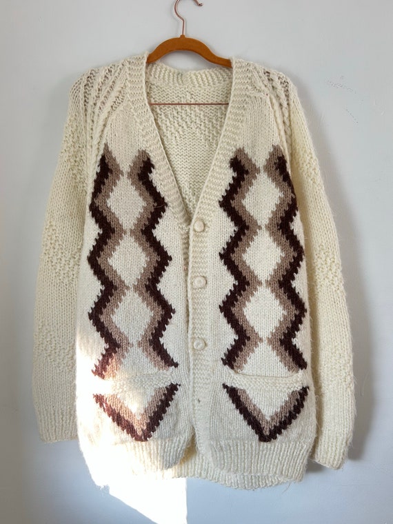 chunky vintage cardigan