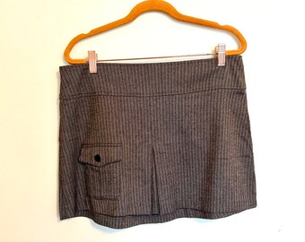 Y2K pinstripe mini skirt